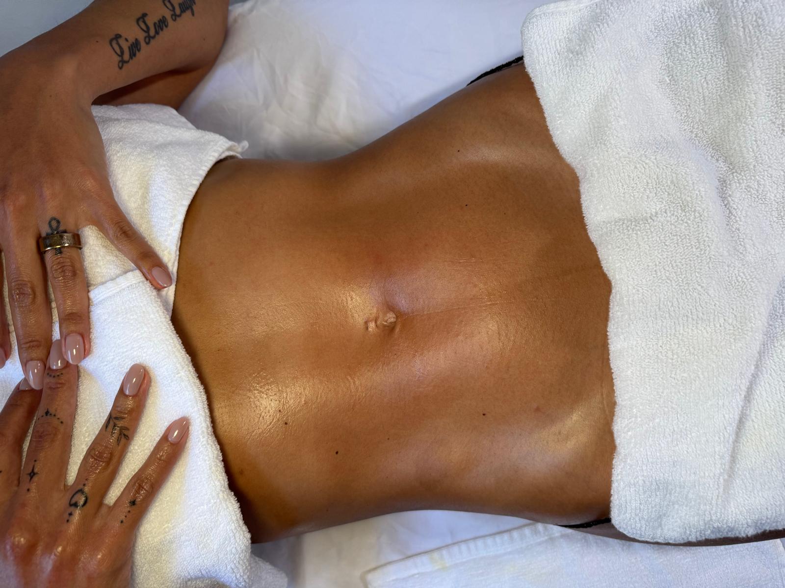 Abdomen después de maderoterapia